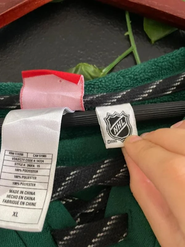 Minnesota Wild Hockey Hoodie Y2K Forest Green Sportswear NHL Lace Up Logo Authen – photo 7
